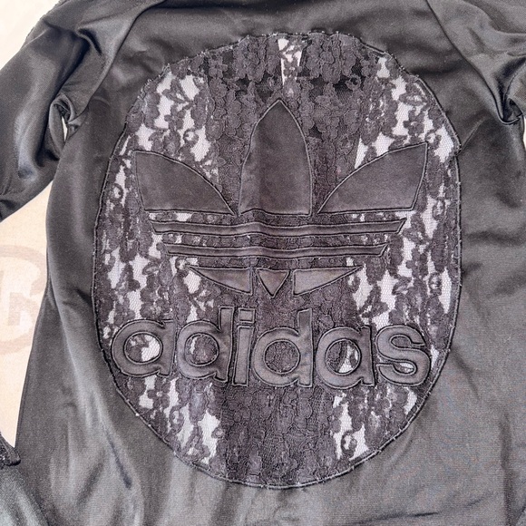 Adidas Women's Black Lace Turtleneck Top - Picture 9 of 12